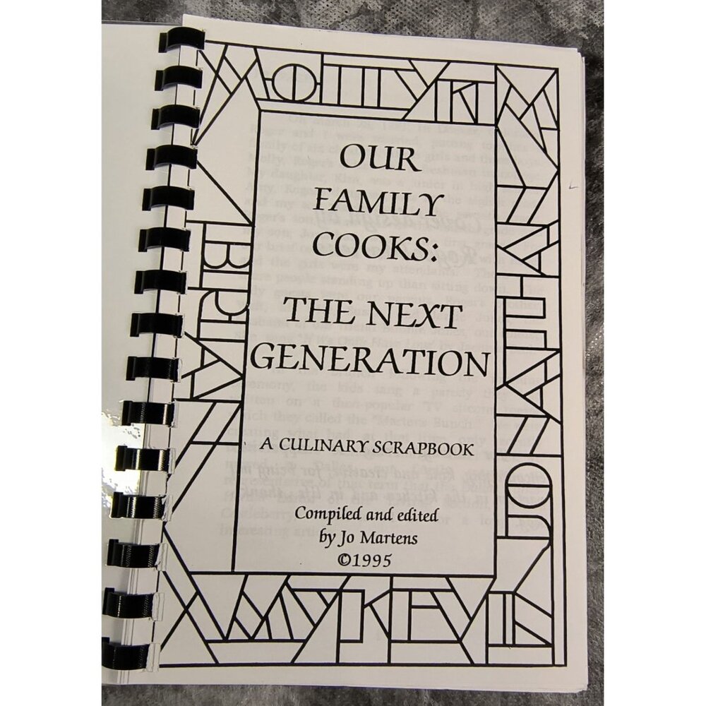 Our Family Cooks: The Next Generation Culinary Scrapbook Spiral-Bound Cookbook B - Picture 2 of 5